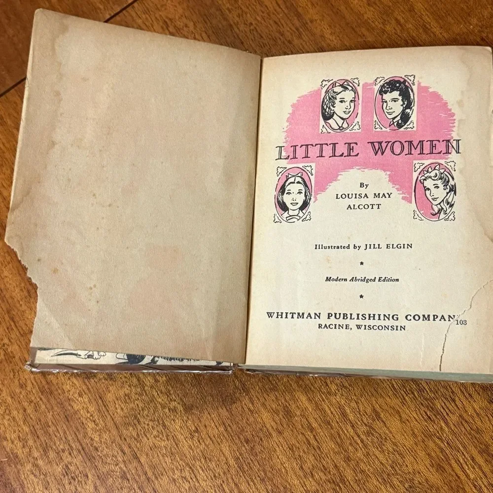 Vintage 1955 edition of Little Women by Louisa May Alcott